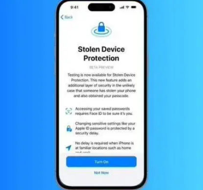 站前苹果授权维修店分享被盗设备保护功能开启方法