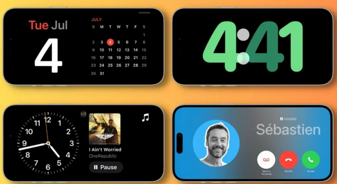 站前苹果手机维修分享iOS17横屏充电待机显示有什么好处 