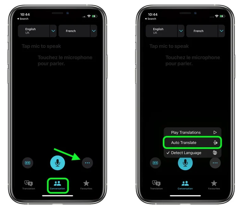 站前苹果手机维修分享iOS 15 “翻译” App 新改进 